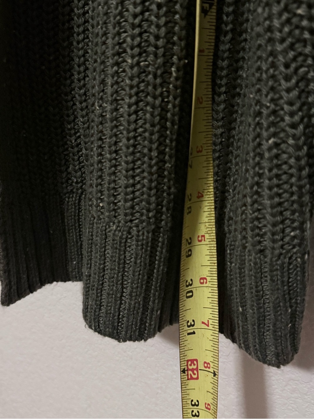 Universal Thread Olive Green Open-Front Ribbed Cardigan - Picture 3 of 6